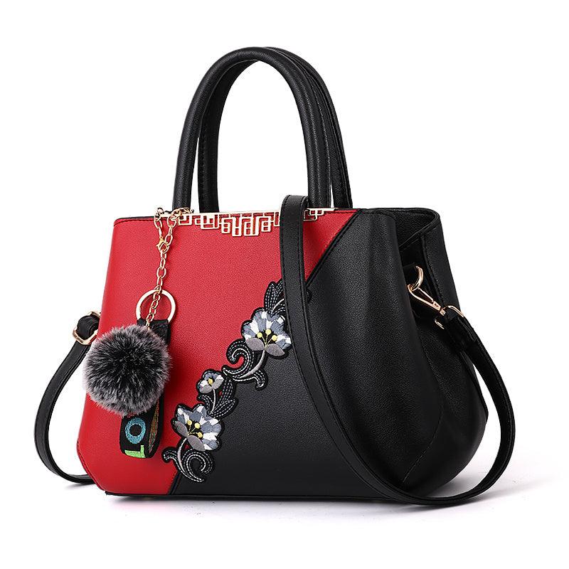 Classic Flower Embroidered Tote Bag