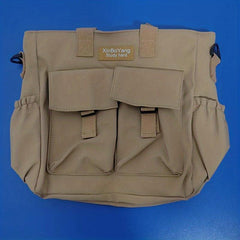 Casual Lightweight Solid Shoulder Bag Crossbody Bag with Side Pockets