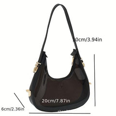 Transparent Jelly Shoulder Bag Waterproof Handbag for Summer Travel