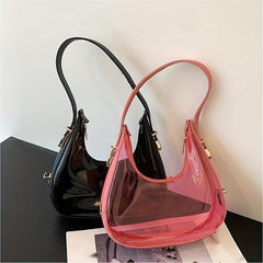 Transparent Jelly Shoulder Bag Waterproof Handbag for Summer Travel