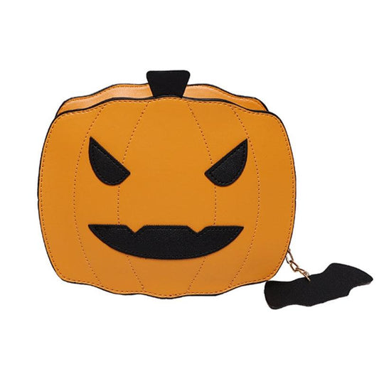Pumpkin Shaped Novelty Crossbody Bag for Halloween
