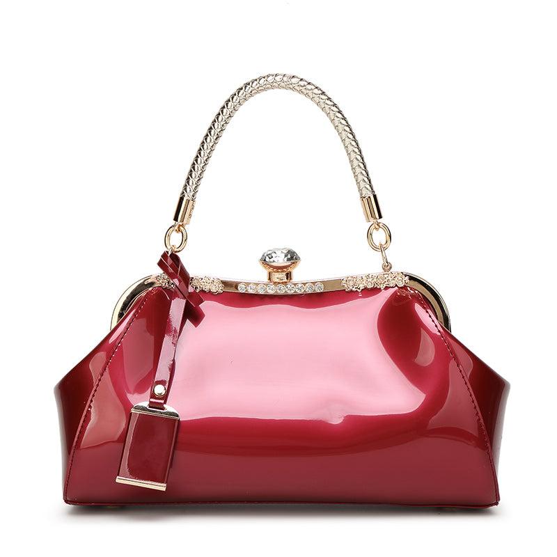 Glossy Rhinestone Tote Bag for Women - Wedding