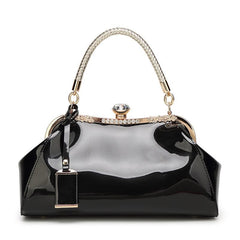 Glossy Rhinestone Tote Bag for Women - Wedding