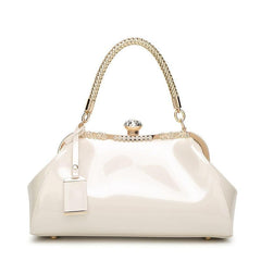 Glossy Rhinestone Tote Bag for Women - Wedding