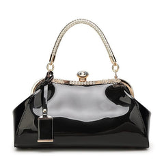 Glossy Rhinestone Tote Bag for Women - Wedding