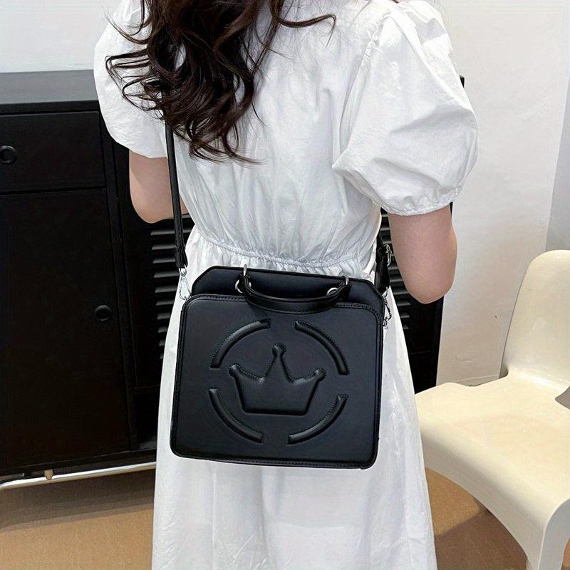 Solid Color Crossbody Tote Bag for Women