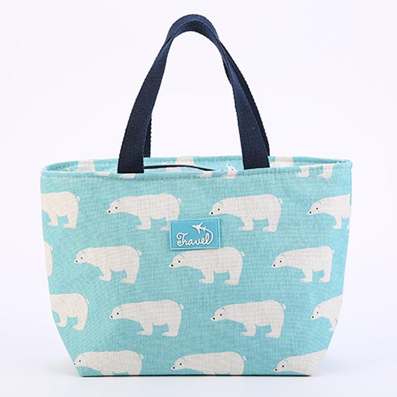 Portable Carton Lunch Bag with Thermal Insulation Layer