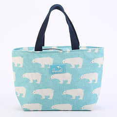 Portable Carton Lunch Bag with Thermal Insulation Layer