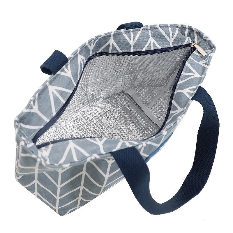 Portable Carton Lunch Bag with Thermal Insulation Layer
