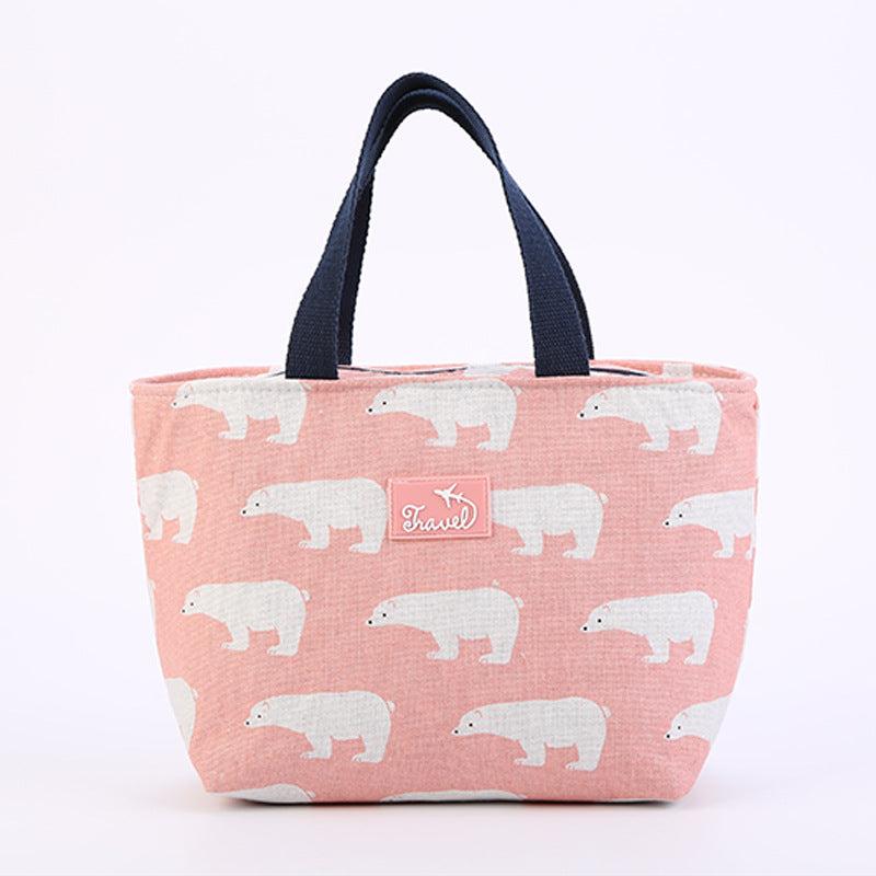 Portable Carton Lunch Bag with Thermal Insulation Layer