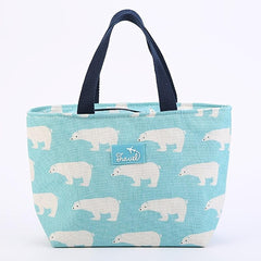 Portable Carton Lunch Bag with Thermal Insulation Layer