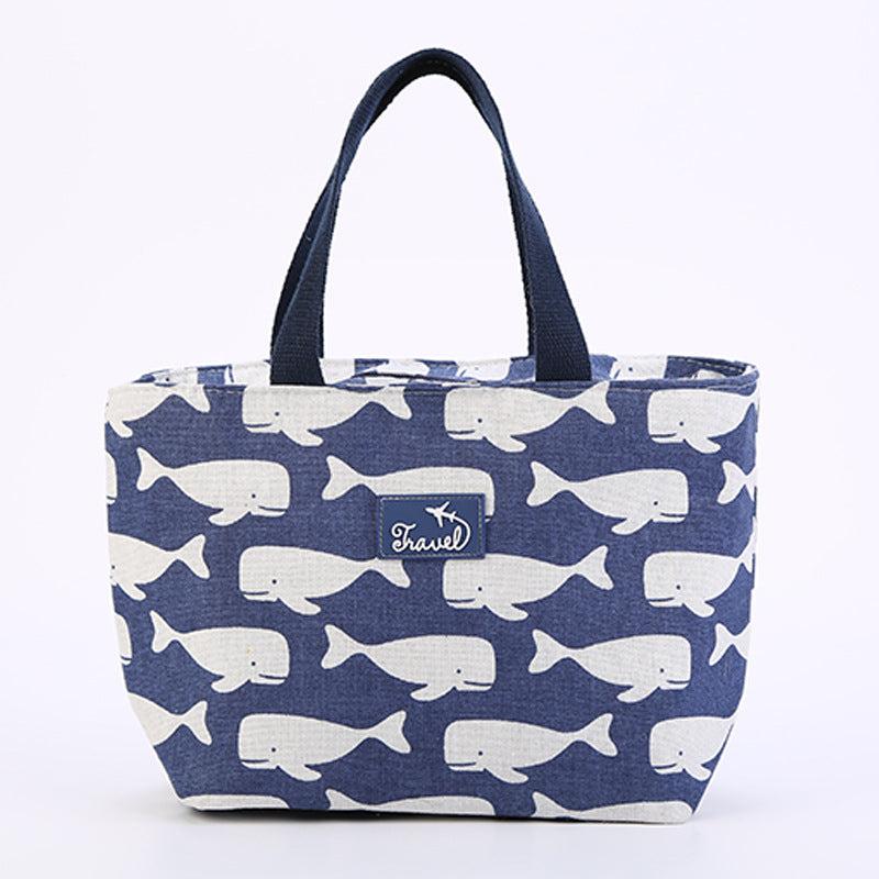 Portable Carton Lunch Bag with Thermal Insulation Layer