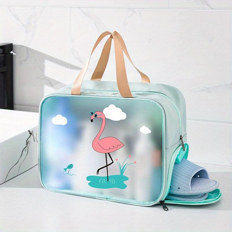 Travel Wash Bag with Shoe Compartment Waterproof Beach Bag