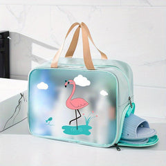 Travel Wash Bag with Shoe Compartment Waterproof Beach Bag