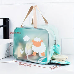 Travel Wash Bag with Shoe Compartment Waterproof Beach Bag