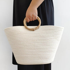 Large Capacity Woven Summer Tote Bag for Travel