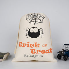 Stylish Halloween Pattern Canvas Bag Lightweight Shopping Grocery Bag