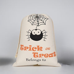 Stylish Halloween Pattern Canvas Bag Lightweight Shopping Grocery Bag