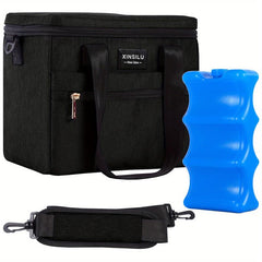 Large Capacity Breast Milk Cooler Bag with Ice Pack for Baby Bottles