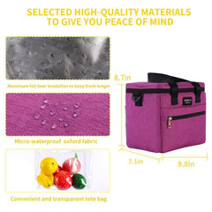 Large Capacity Breast Milk Cooler Bag with Ice Pack for Baby Bottles