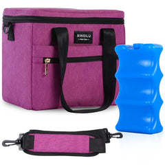 Large Capacity Breast Milk Cooler Bag with Ice Pack for Baby Bottles