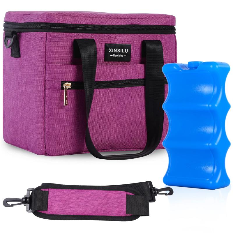 Large Capacity Breast Milk Cooler Bag with Ice Pack for Baby Bottles