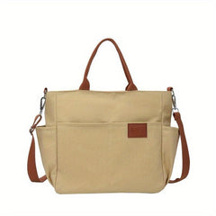 Large Canvas Tote Bag Crossbody Handbag for Travel