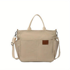 Large Canvas Tote Bag Crossbody Handbag for Travel