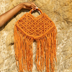 Bohemian Tassel Handbag Women Hollow Woven Tote Bags Summer Beach Straw Bag