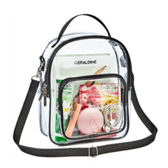 Clear Stadium Approved Crossbody Bag with Front Pocket