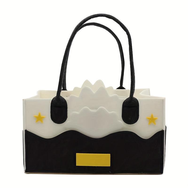 3D Cartoon Pattern Felt Handbag Tote Bag