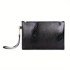 Vintage Snakeskin Pattern Clutch Bag Evening Purse