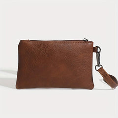 Vintage Zipper Clutch Purse Large Capacity Credit Card Holder Retro Wrist Bag