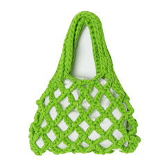 Braided Tote Bag with Inner Pouch Crochet Summer Purse