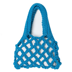 Braided Tote Bag with Inner Pouch Crochet Summer Purse