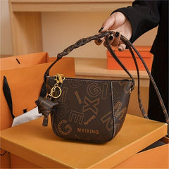Vintage Mobile Phone Crossbody Bag PU Leather Textured Bag Purse