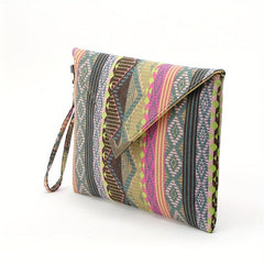 Geometric Graphic Boho Clutch Bag Ethnic Envelope Purse