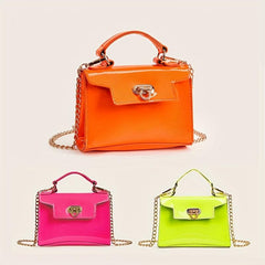Fluorescent Chain Crossbody Bag for Evening Prom Party