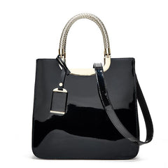 Stylish Zipper Handbag Double Handle Purse for Women