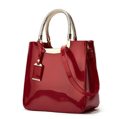 Stylish Zipper Handbag Double Handle Purse for Women