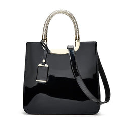 Stylish Zipper Handbag Double Handle Purse for Women