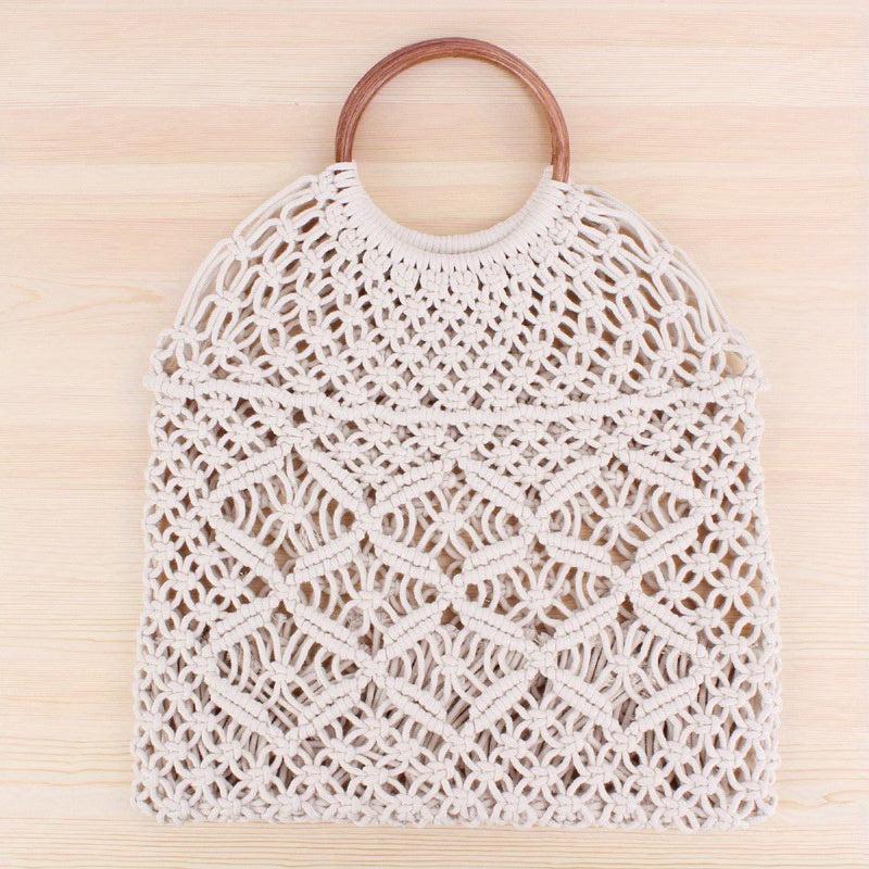 Straw Woven Summer Tote Bag Beach Handbag Rattan Purse
