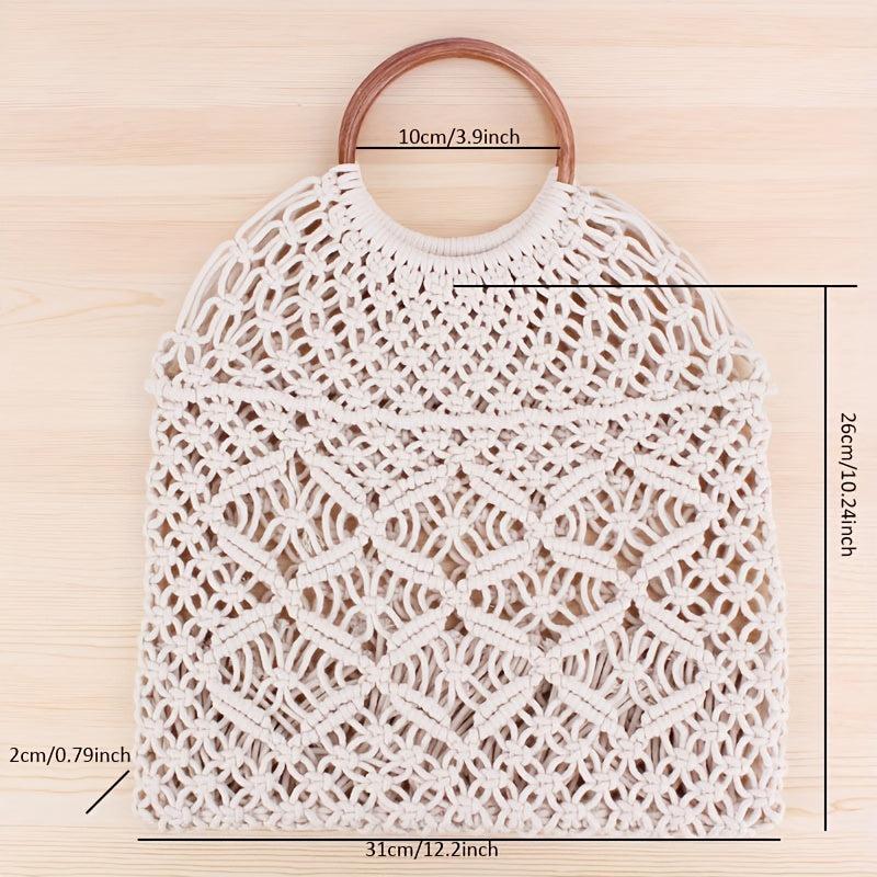 Straw Woven Summer Tote Bag Beach Handbag Rattan Purse