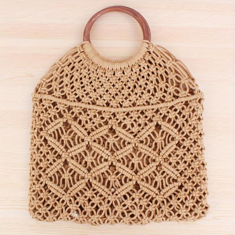 Straw Woven Summer Tote Bag Beach Handbag Rattan Purse
