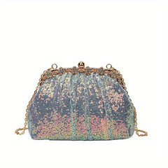 Sequined Crossbody Bag Glitter Purse Wedding Prom