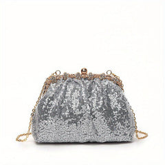Sequined Crossbody Bag Glitter Purse Wedding Prom