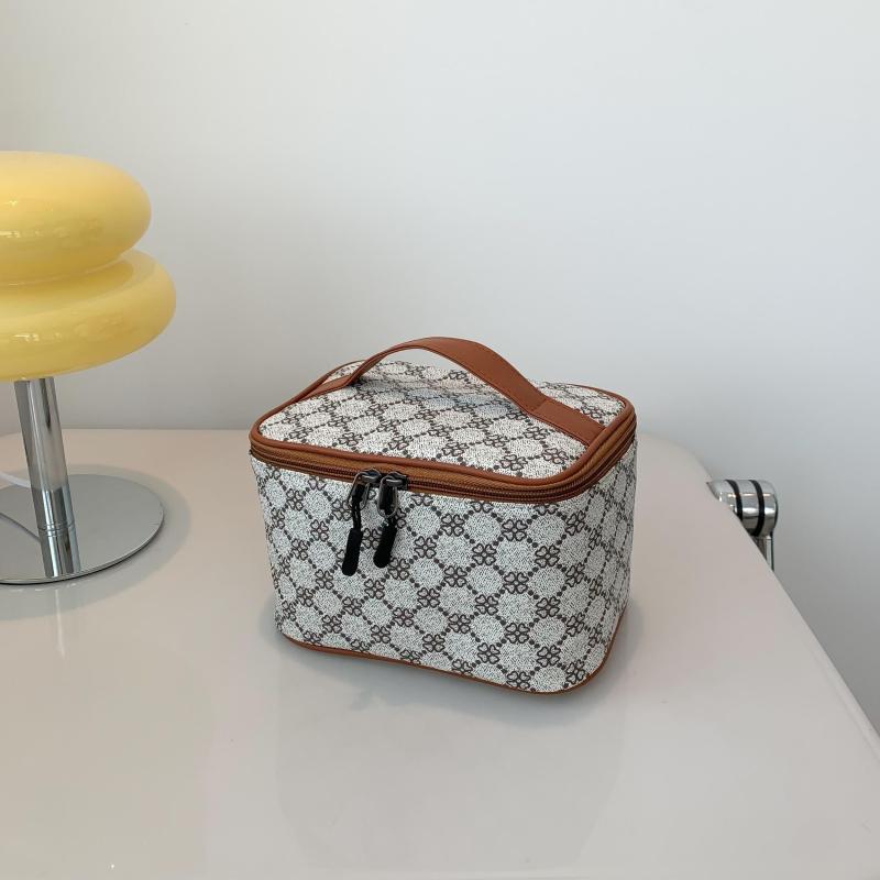 Stylish Double Zipper Mesh Handbag Top Handle PU Leather Durable Handbag