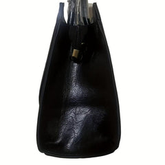 Crocodile Pattern Tote Satchel Bag PU Leather Textured Shoulder Bag