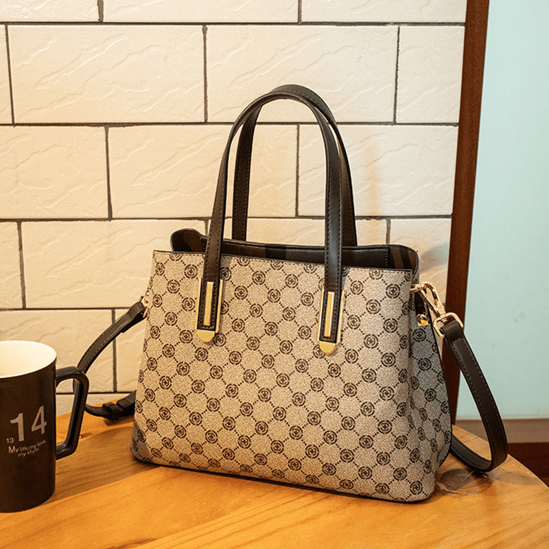 Geometric Pattern Handbag Women's Crossbody Bag Stylish Purse