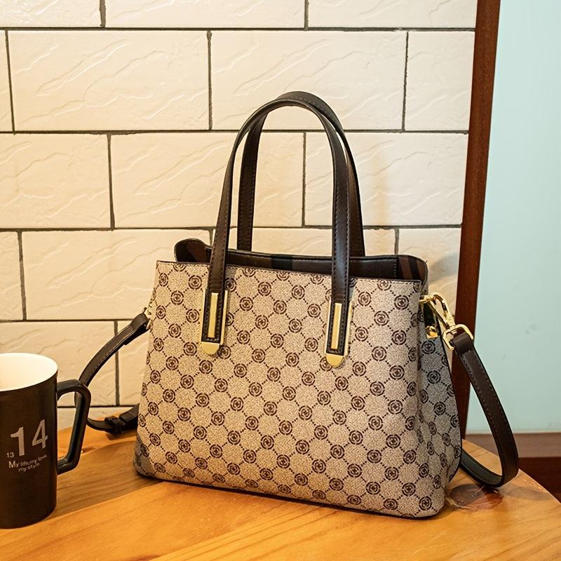 Geometric Pattern Handbag Women's Crossbody Bag Stylish Purse
